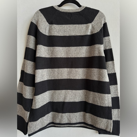 GAP | Striped Crew Neck Wool Blend Sweater | Colour Block Pullover - Picture 6 of 10